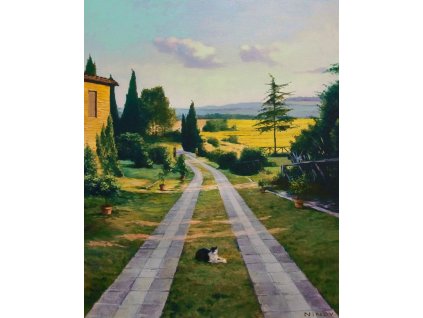 827 malovani podle cisel toskanska krajina 40 kh 50 cm