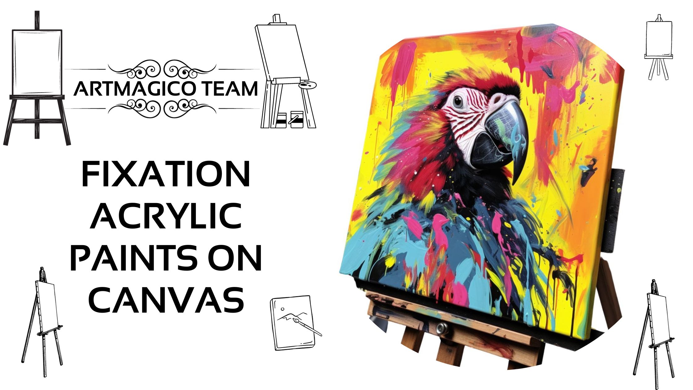 How to fix acrylic paint on canvas