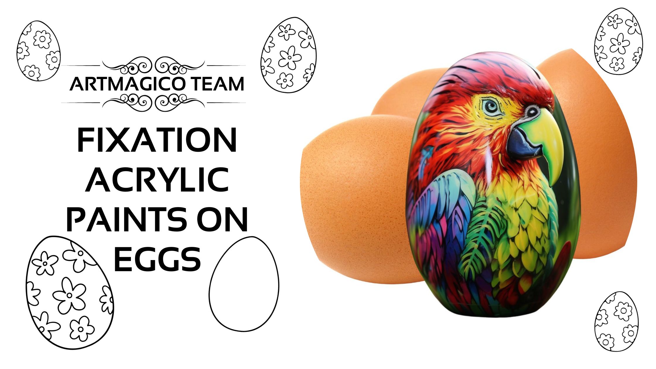 How to fix acrylic paint on eggs