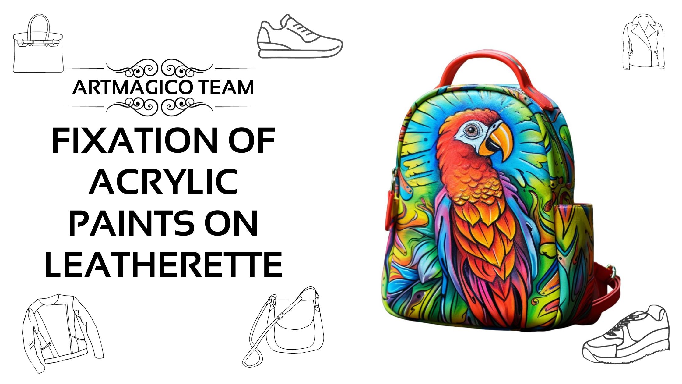 How to fix acrylic paint on leatherette