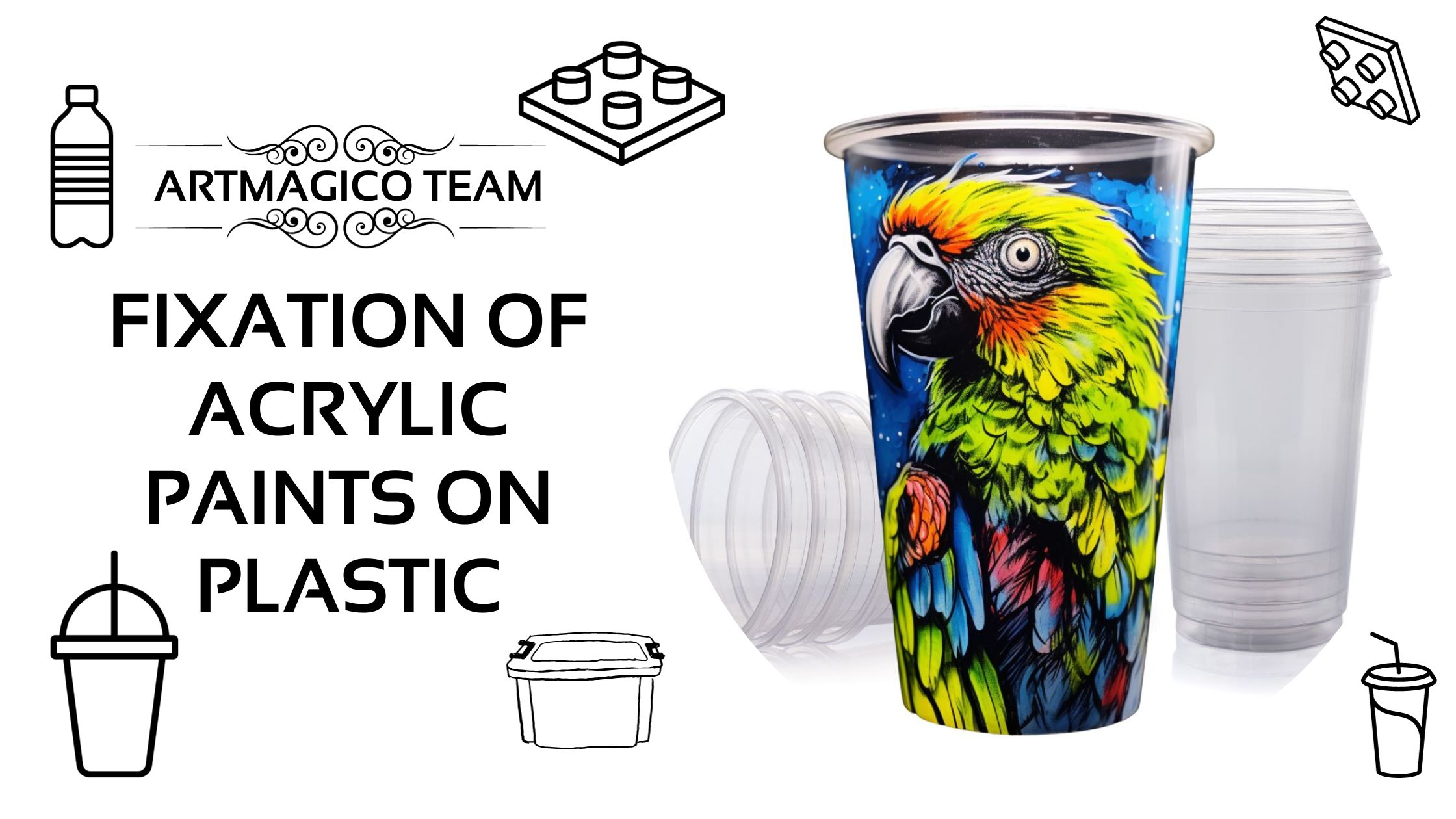 How to fix acrylic paints on plastic