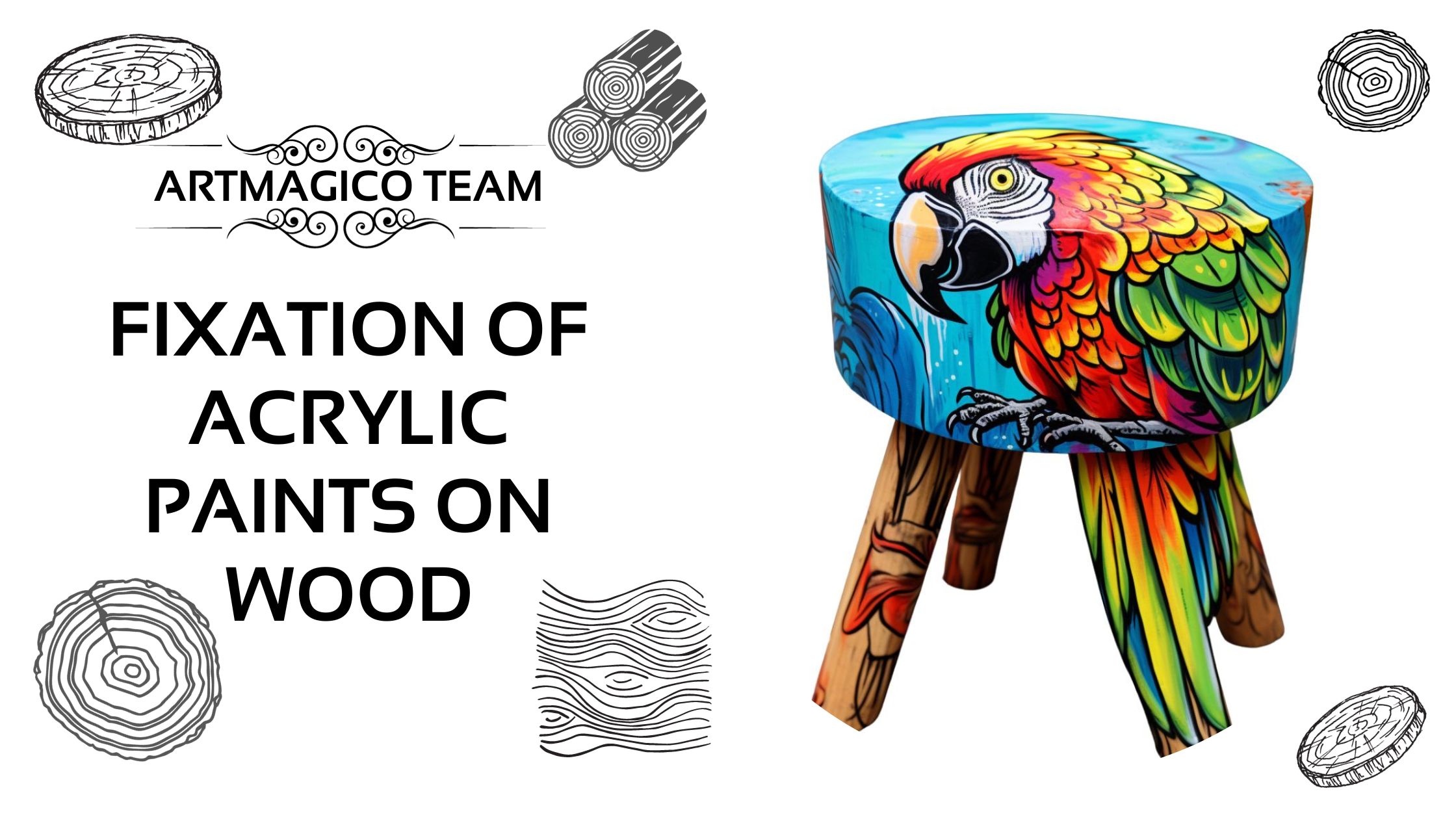 How to fix acrylic paints on wood