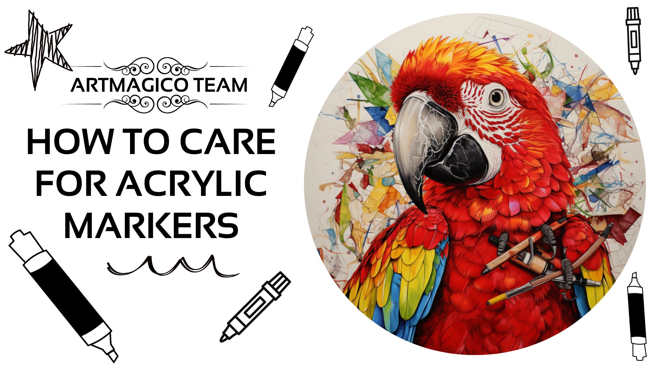 How to care for acrylic markers