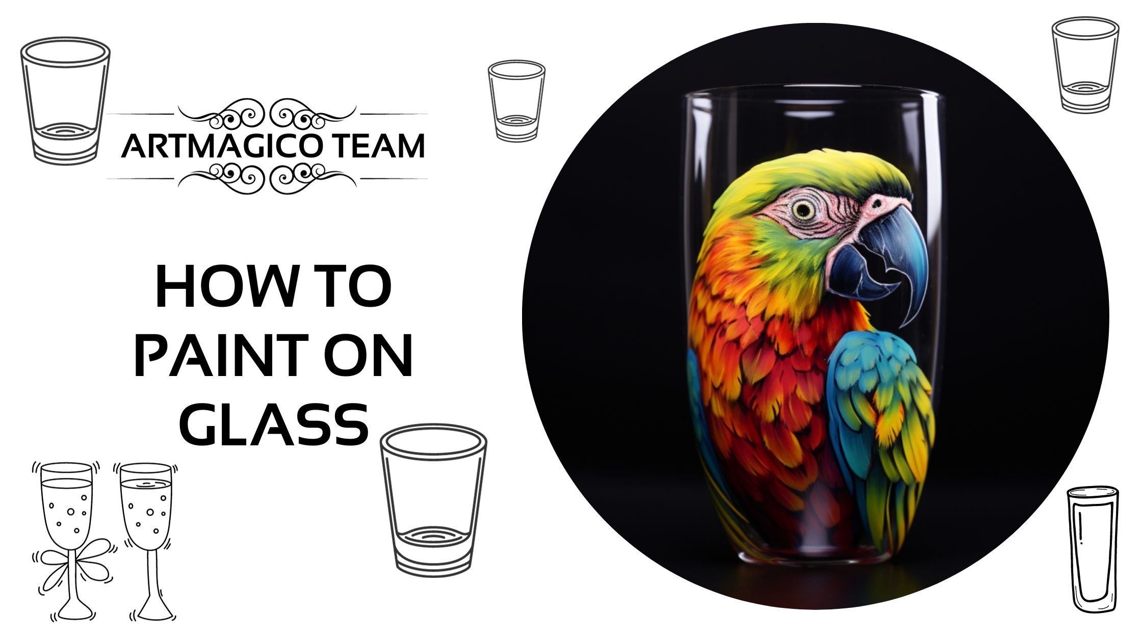 How to paint on glass