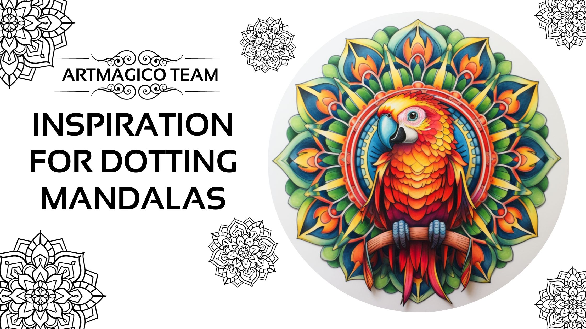 Inspiration for dotting mandalas