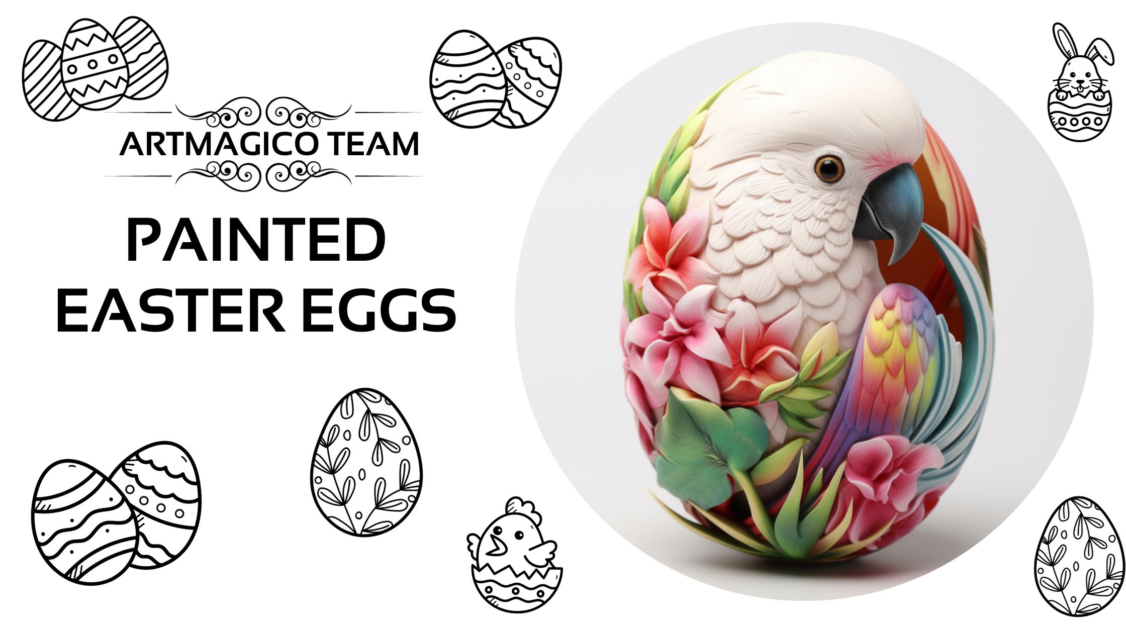 Painting on eggs - Easter eggs