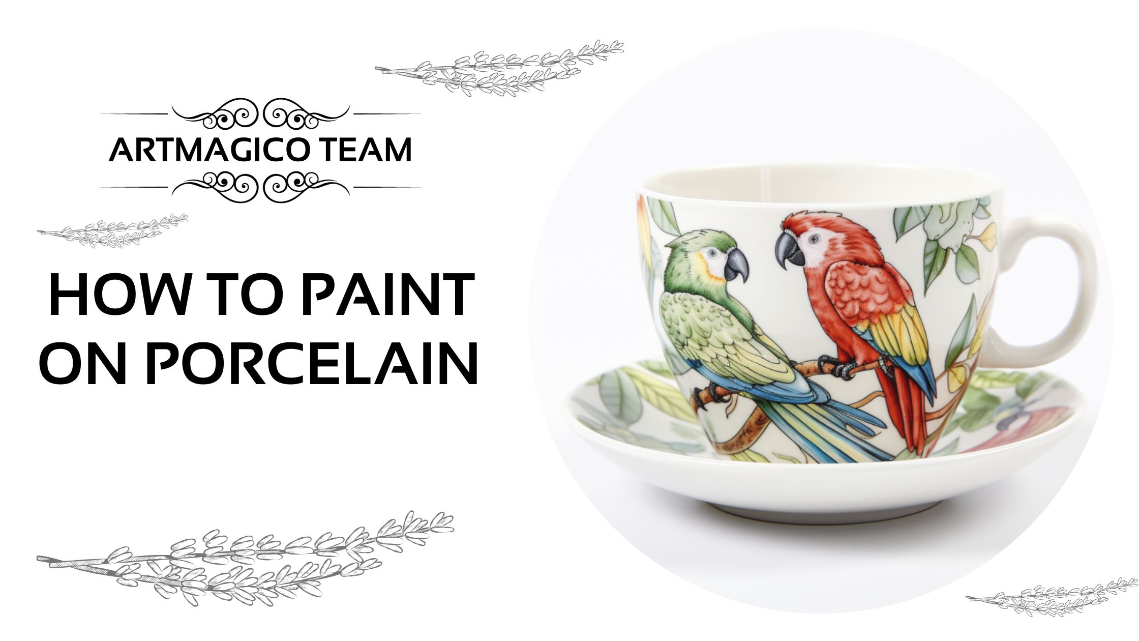 How to paint on porcelain