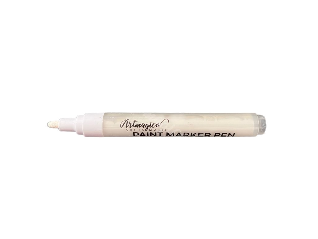 Artmagico Acrylic marker white with fine tip 1 mm - Artmagico