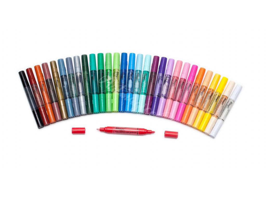 Artmagico Acrylic markers DUAL PEN with two tips