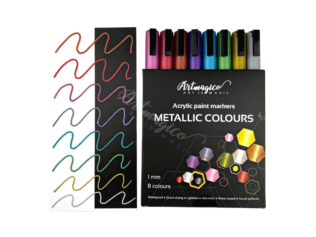 Artmagico Acrylic markers with extra fine tip 42 pcs - Artmagico