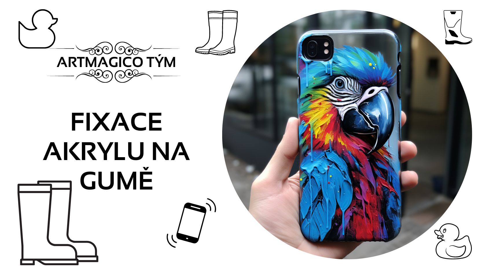 Jak zafixovat akrylovou barvu na gumě