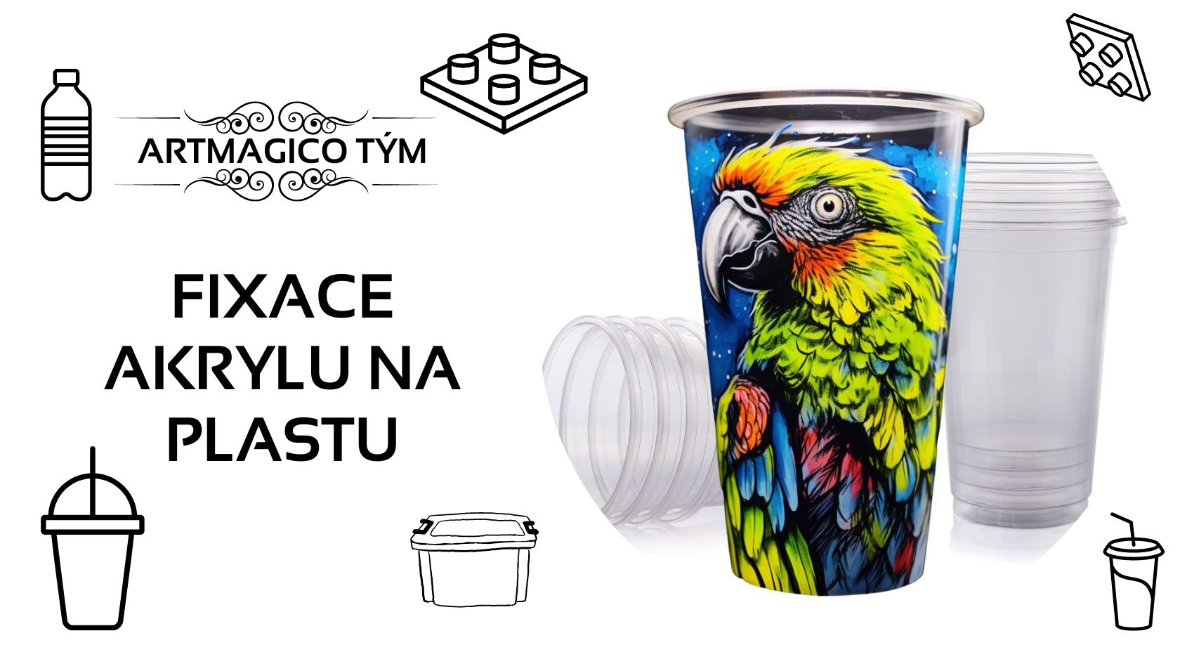 Jak zafixovat akrylovou barvu na plastu