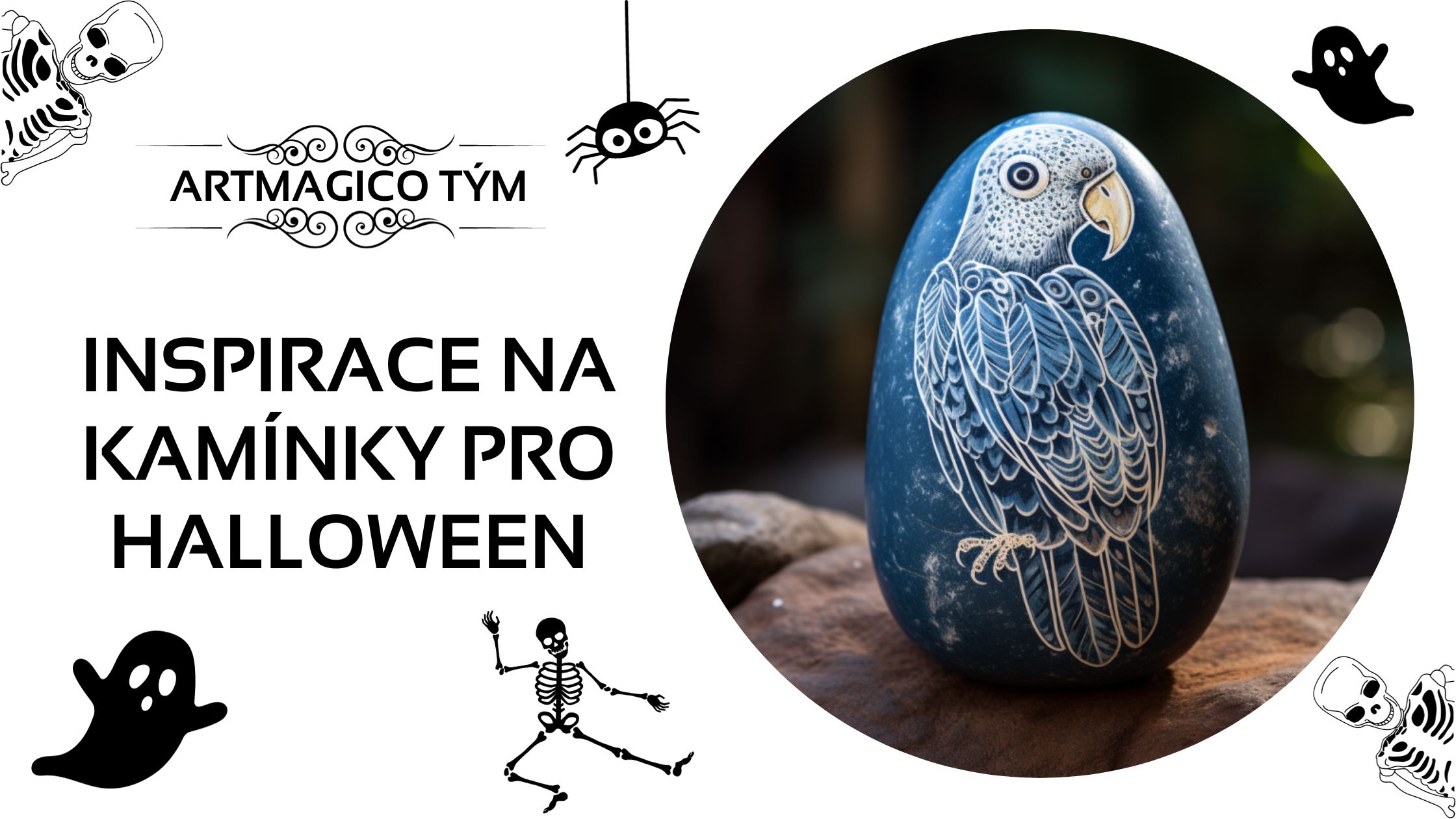 Inspirace na strašidelné kamínky