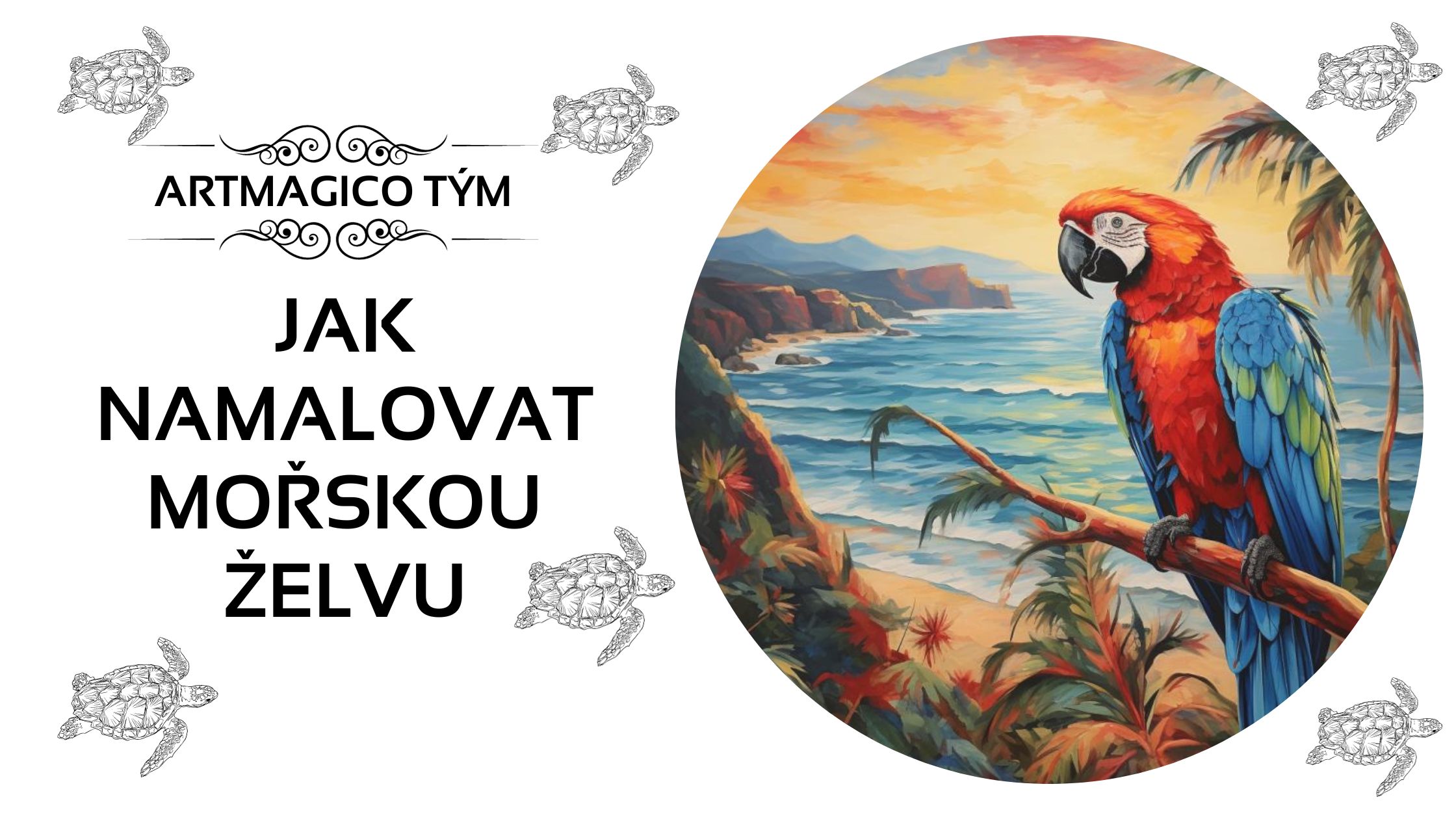 Návod: Jak namalovat želvu