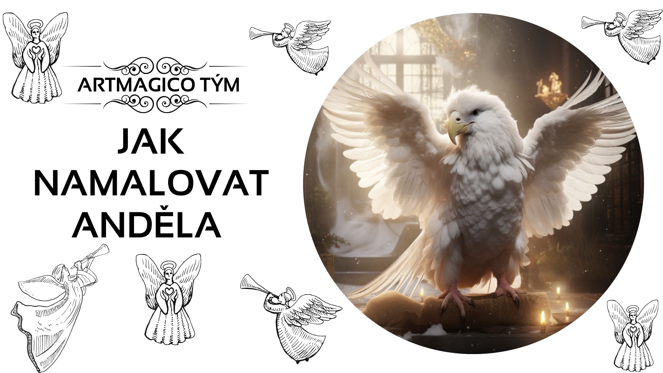 Návod jak namalovat anděla