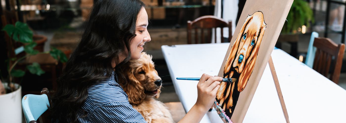 Painting pets with acrylic paints