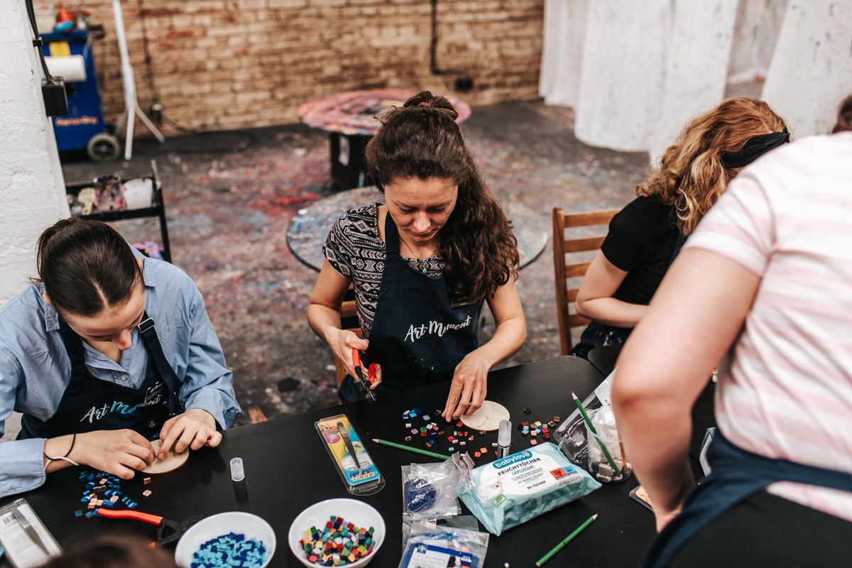 hosté workshopu mozaiky