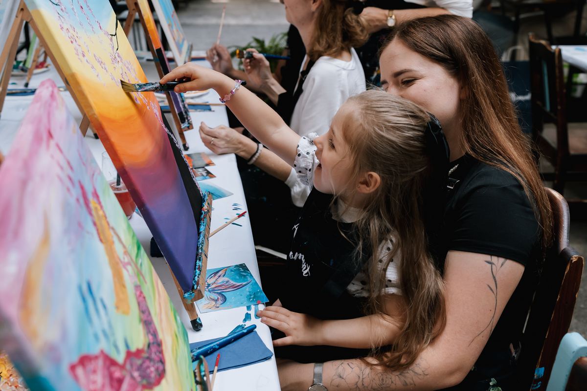 kreativní workshop malování pro děti s rodiči