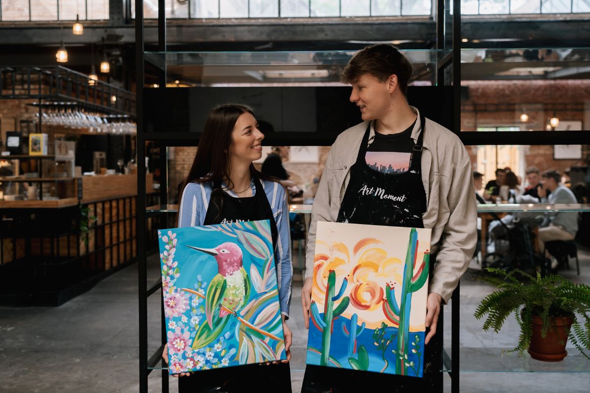 Zážitky pro dva v Praze malování s lektorem ArtMoment