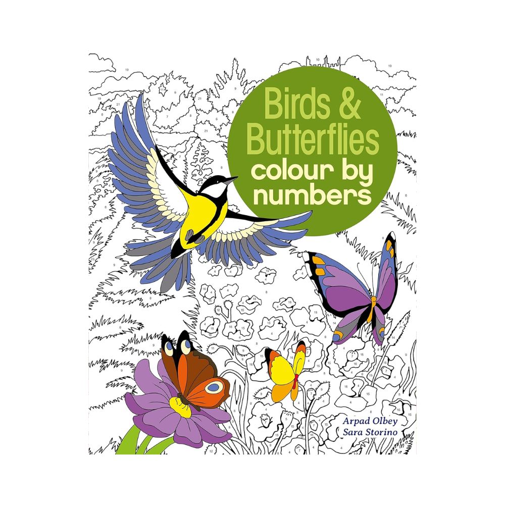 Kniha Birds & Butterflies Colour by Numbers
