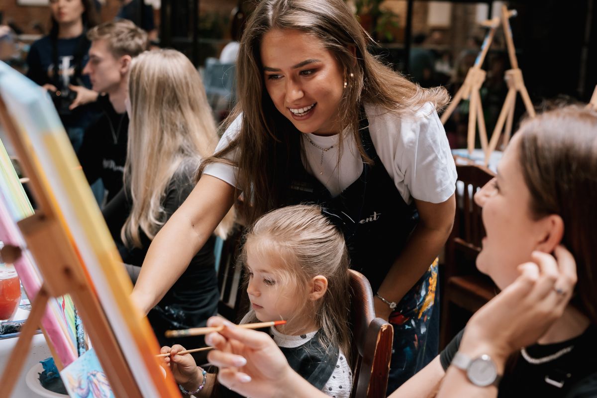 Art studio Brno interiér a zázemí pro kurzy malby