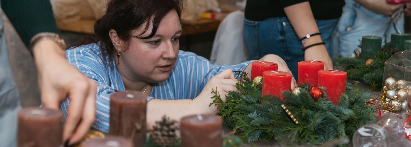 Výroba adventních věnců s ArtMoment