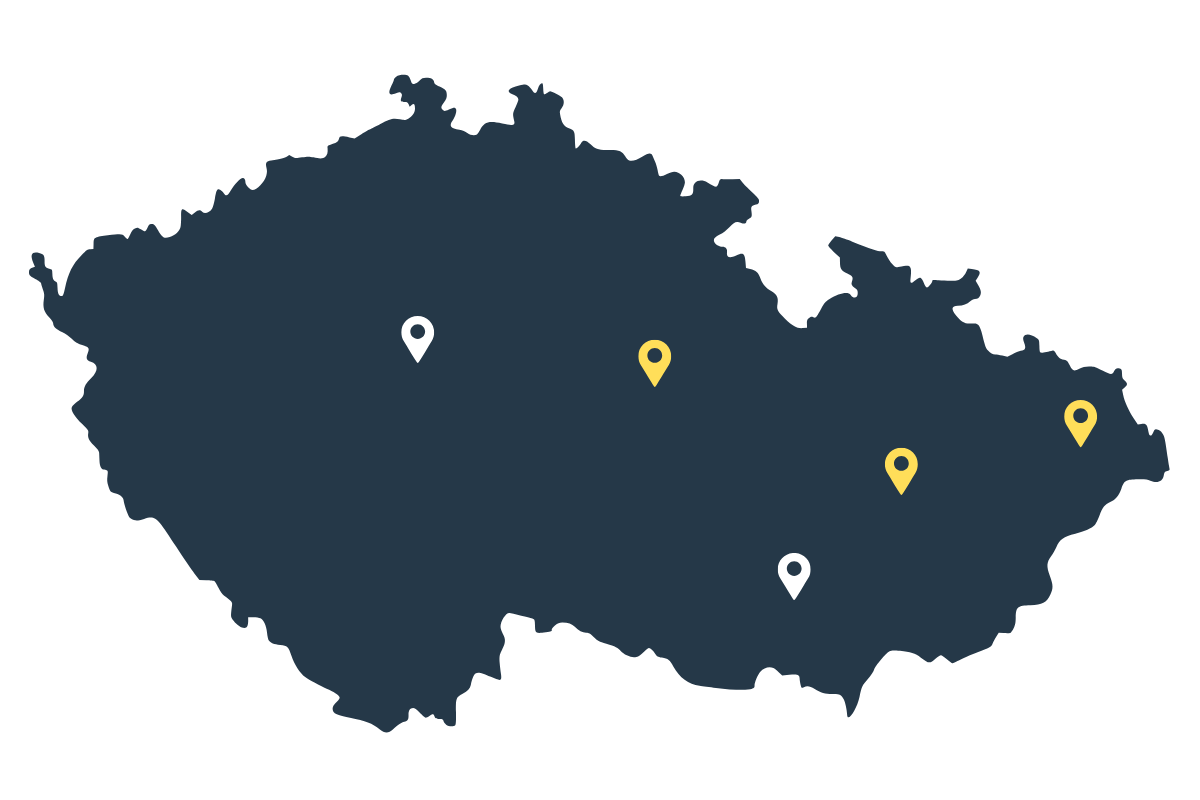 mapa poboček ArtMoment