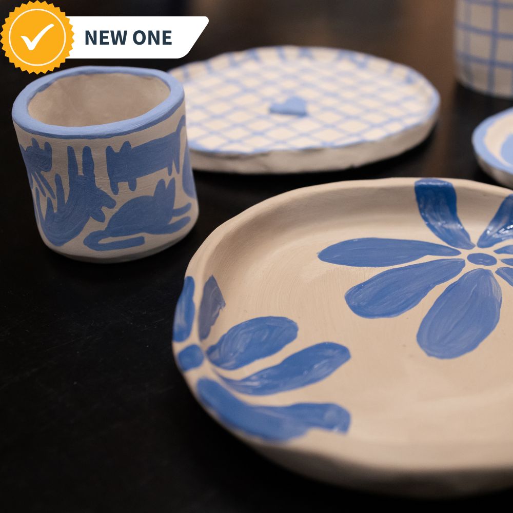 Making ceramic mugs and plates