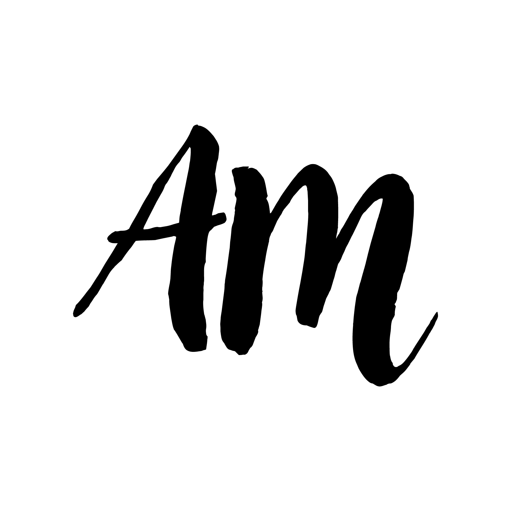 Logo am černé průhledné