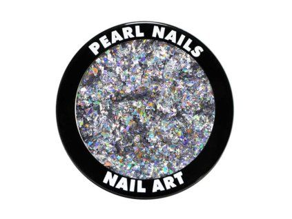 Pearl Nails - Holo Flitters - Silver