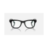 Ray-Ban - Meta Wayfarer 2. gen Shiny Black / Clear to Green Transition - Chytré brýle (Velikost L)