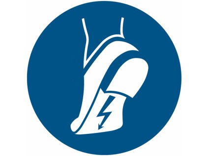 Používajte antistatickú obuv povinné značky