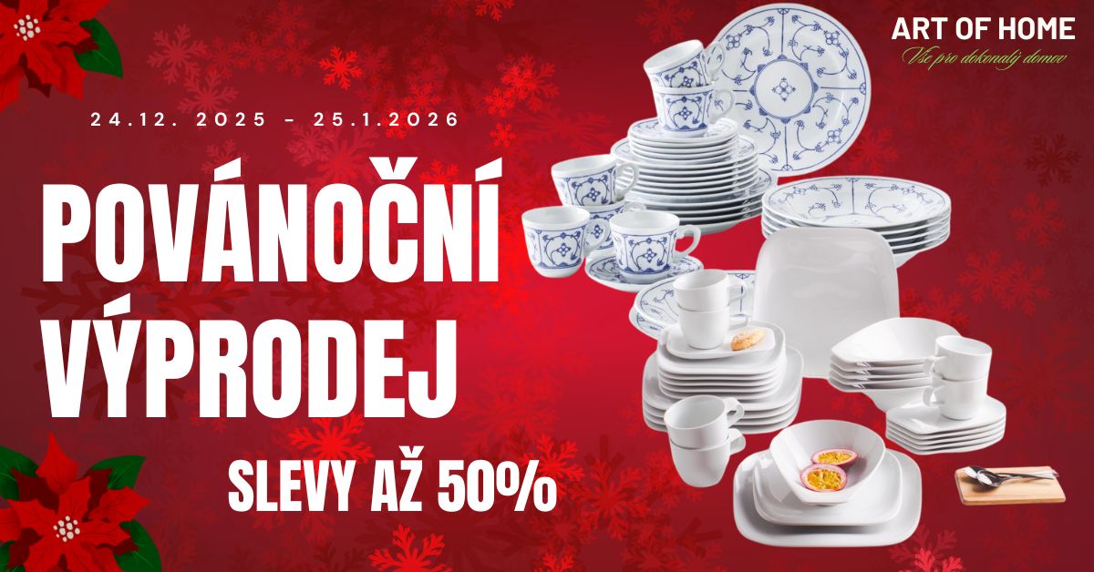 Povánoční výprodej - porcelán