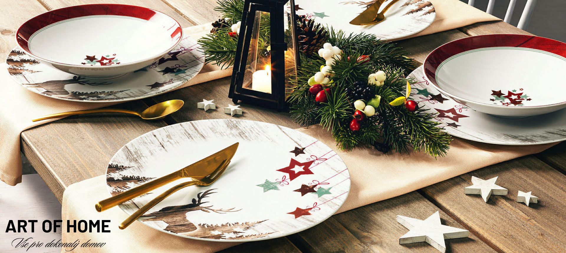 vánoční porcelán