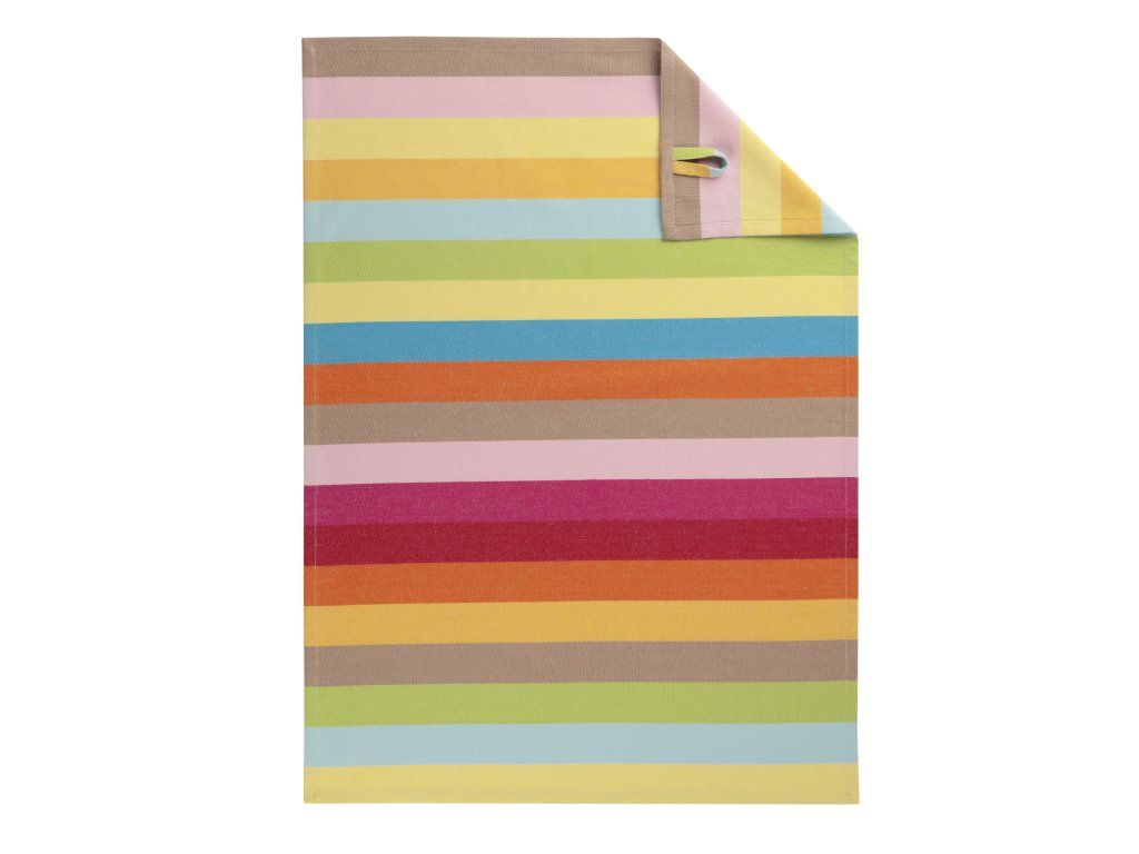 CAWÖ Lifestyle Blockstreifen 7018 Kuchyňská utěrka 50x70 cm vícebarevná