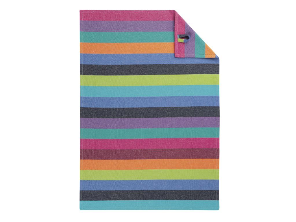 CAWÖ Lifestyle Blockstreifen 7058 Kuchyňská utěrka 50x70 cm vícebarevné tmavé