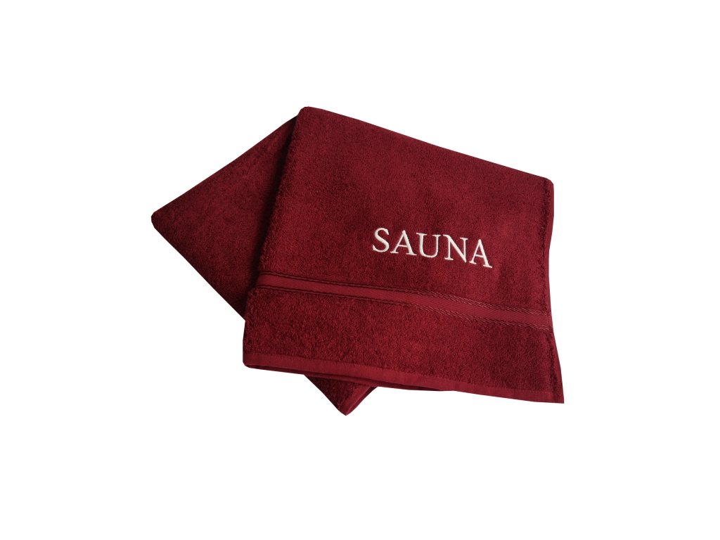 Framsohn Sauna Fun Bordeaux saunová osuška (Produkt Bez výšivky)