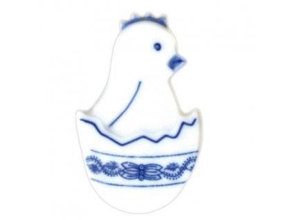 Český porcelán Cibulák Magnet Kuřátko ve skořápce