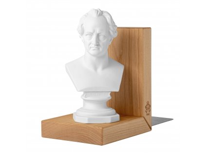 Aelteste Volkstedter Porcelánová zarážka na knihy Busta Goethe
