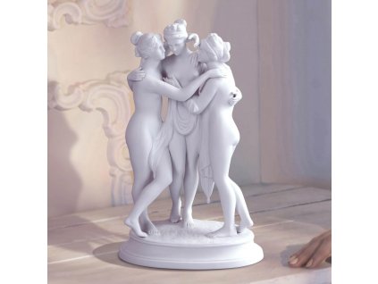 Aelteste Volkstedter Porcelánová soška "Tři grácie"
