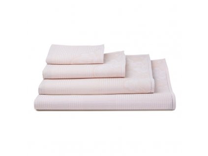 serviette de bain volupte rose poupee verso