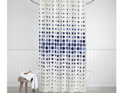 17615 17615 1 koupelnovy zaves modre tecky