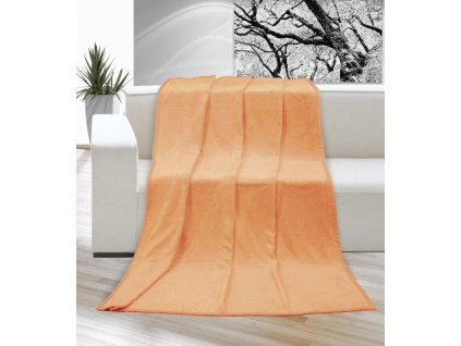Deka micro jednolůžko 150x200cm lososová