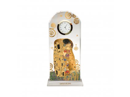 Goebel Klimt Polibek Stolní hodiny velké