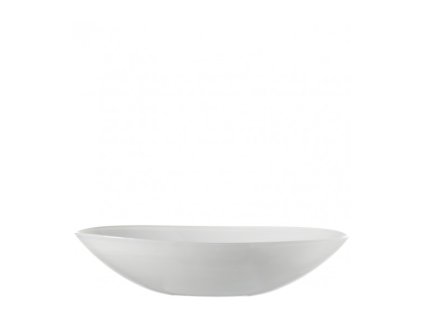 164015 leonardo alabastro miska ovalna 32 cm bila