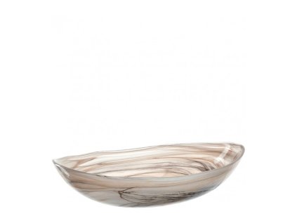 164021 leonardo alabastro miska ovalna 22 cm bezova