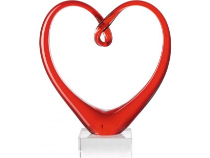 164846 leonardo heart skulptura cervena srdce