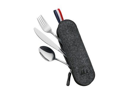 Cilio SET příborů - 3 dílný VIAGGIO, černý
