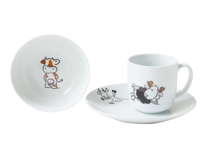 2605 3 dilny snidanovy set kravicka