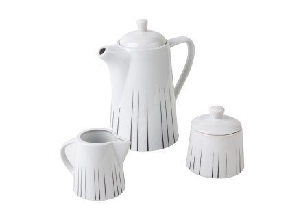 2221 5dilna souprava level konvice 1000ml mlecenka 200ml cukrenka 250ml